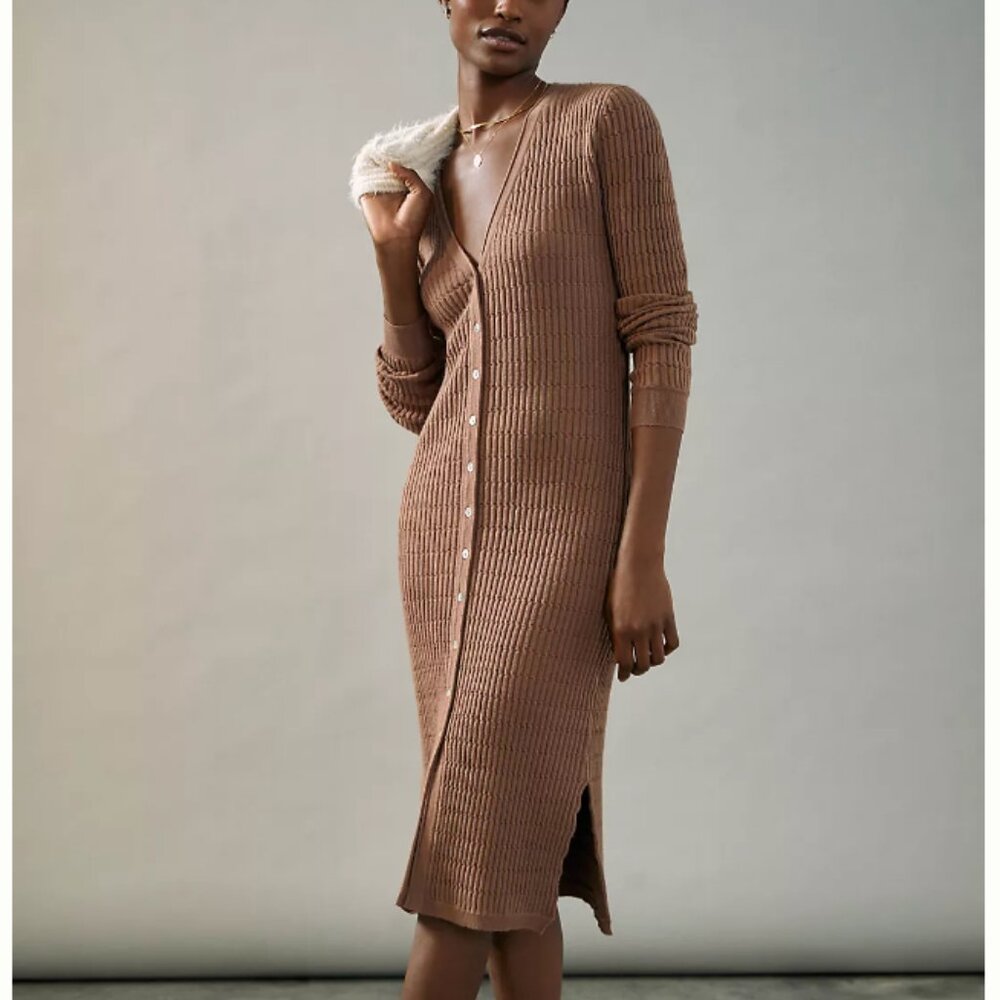 brown duster cardigan